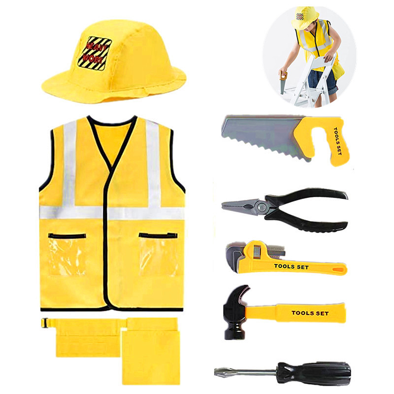 Tools Workshop Kids - Disfraz de trabajador de la construcción