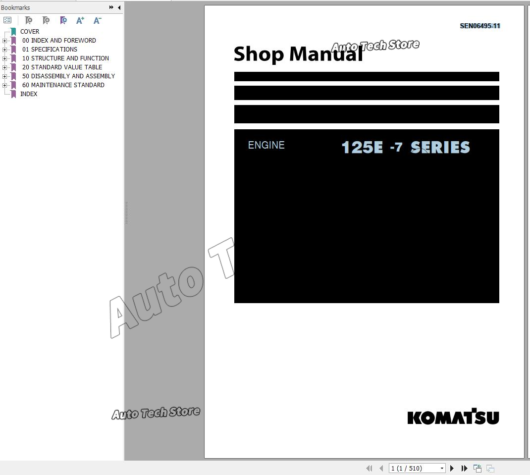 Workshop Tools Pdf - Para Komatsu diésel taller Manual 2024
