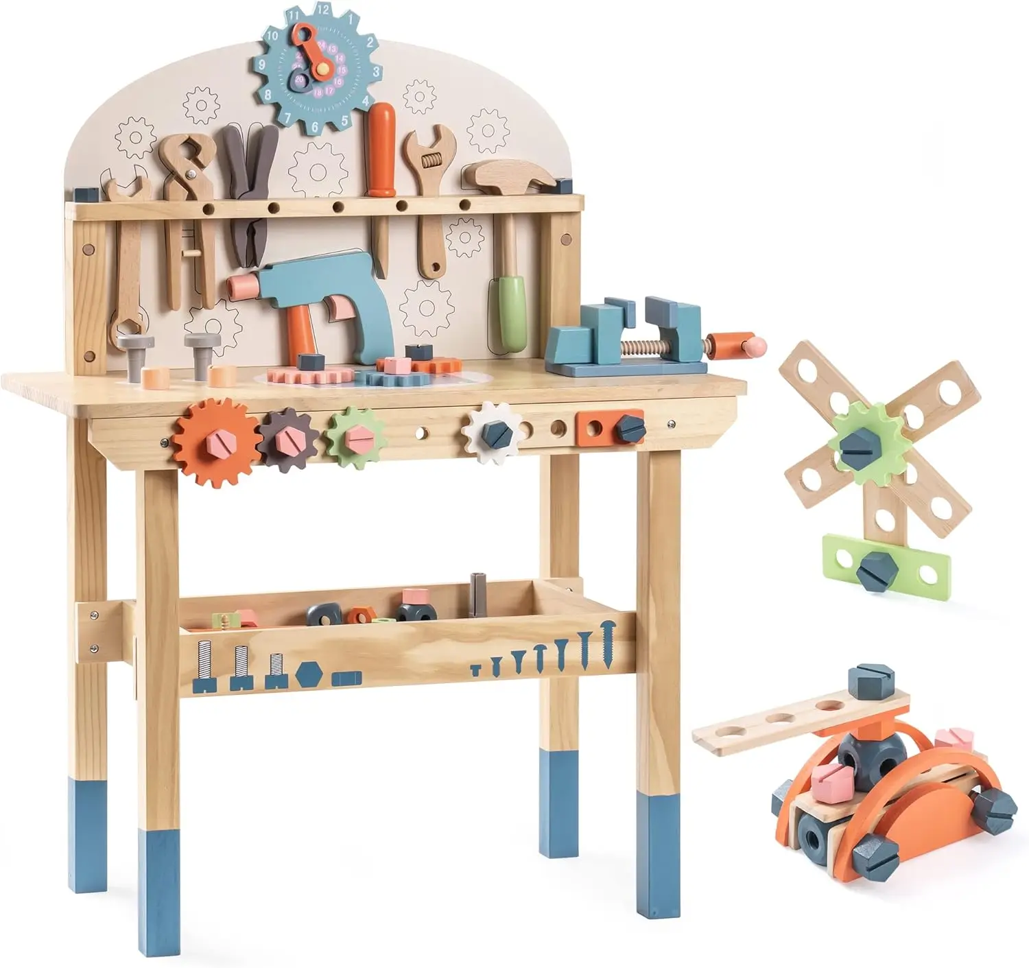 Tools Workshop Kids - Robotime Robud Juego de banco de
