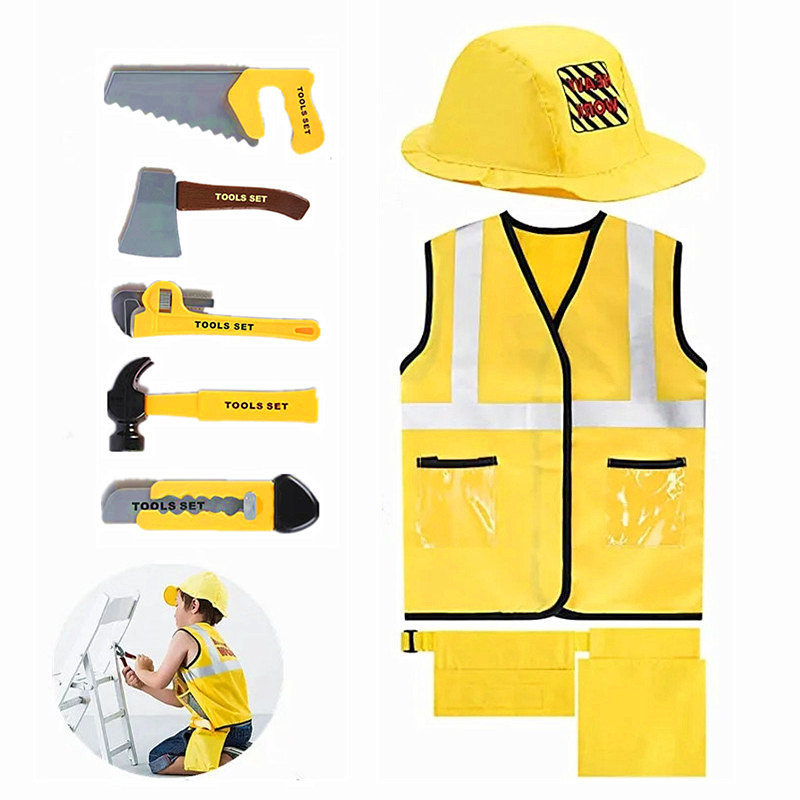 Disfraz de trabajador de la co - Tools Workshop Kids reseña y precio