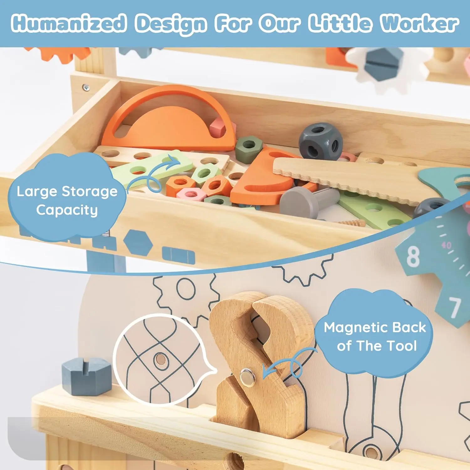 Robotime Robud Juego de banco  - Tools Workshop Kids reseña y precio