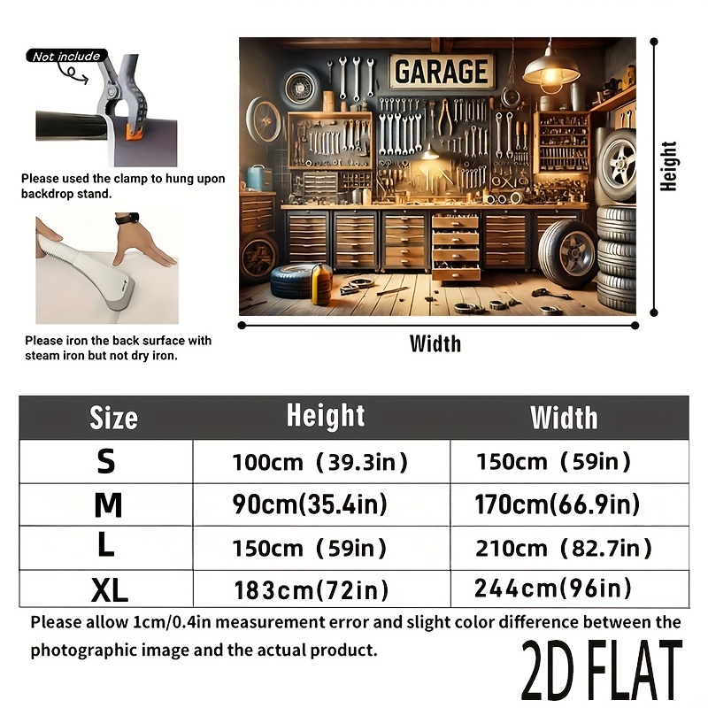 Tapiz de Pared Estilo Industri - Workshop Tools Photos reseña y precio