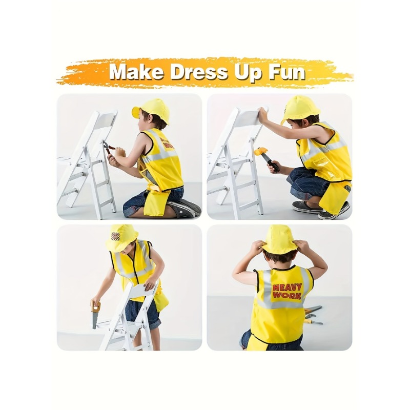 Disfraz de chaleco de trabajad - Tools Workshop Kids reseña y precio